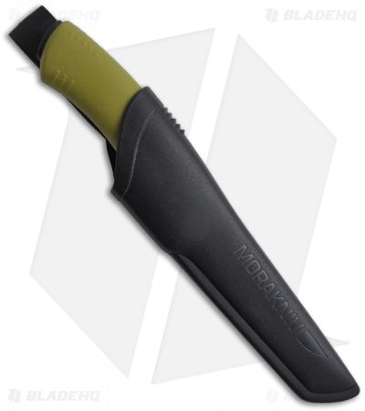 Morakniv Bushcraft Triflex 2080 Olive Green Handle (4.1" Satin)