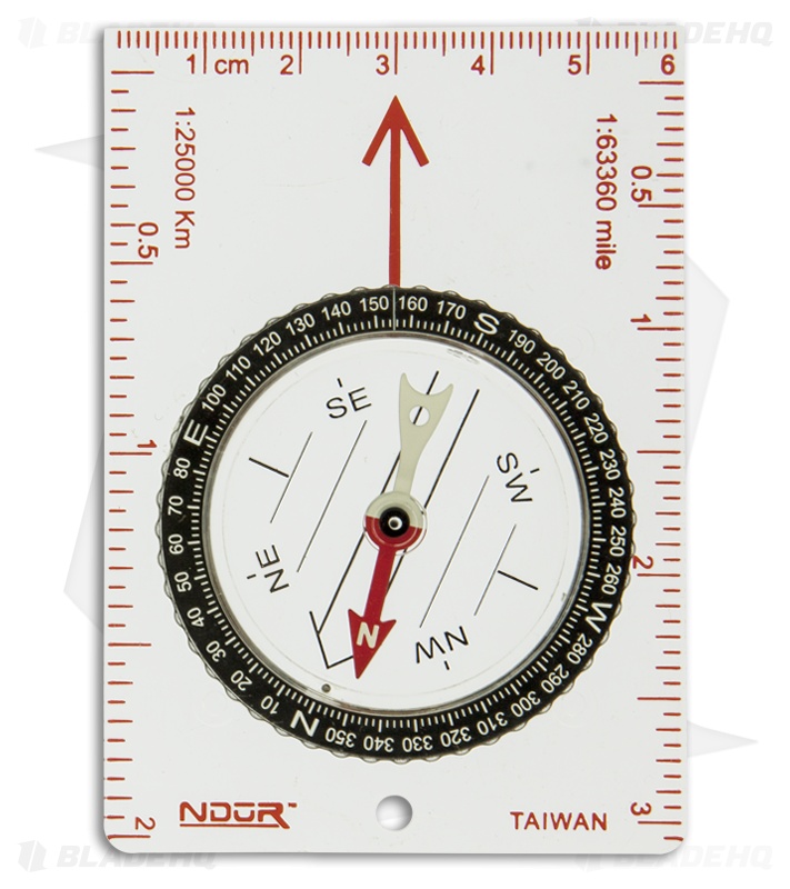 NDUR Small Map Compass w/ Base Plate 51510