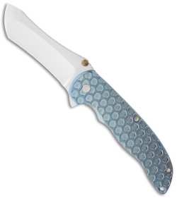 John Grimsmo The Norseman Flipper Blue Titanium Folder (3.625" Plain) 083