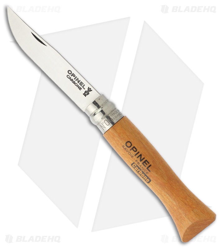 Opinel Knives Stainless Steel Folding Knife Beechwood Handles (Set of 10)