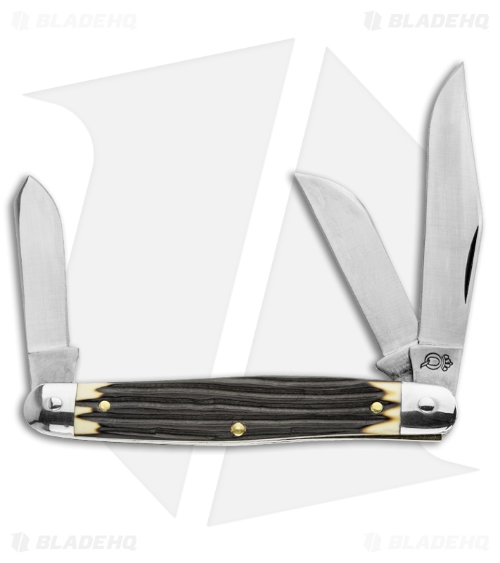 Queen Cutlery Work Horse Large Stockman 4" Winterbottom Jigged Bone 9