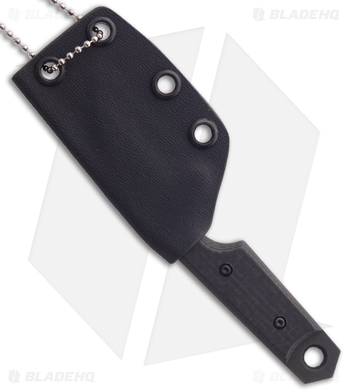 Sam Eddleman Wharncliffe Dashi Neck Knife LSCF Fixed Blade (2" Plain)