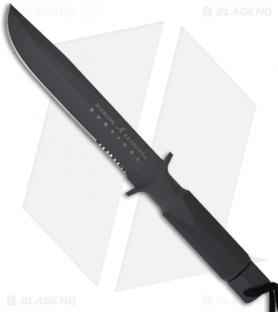 Schrade Extreme Survival Fixed Blade Knife (7.5" Gray Serr) SCHF2