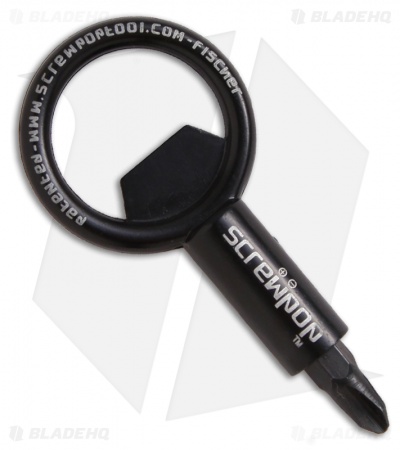 Screwpop 6-in-1 Keychain Multi-Tool (Black)