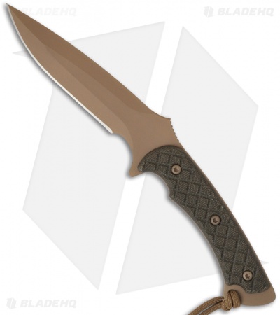 Spartan Blades Ares Knife Fixed Blade Green Micarta (5.38" DE Plain) SB1