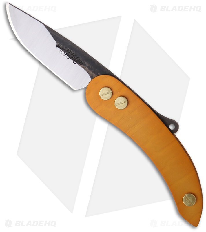 Svord Peasant Knife Friction Folder Slim Gold Aluminum (3.25" Satin)