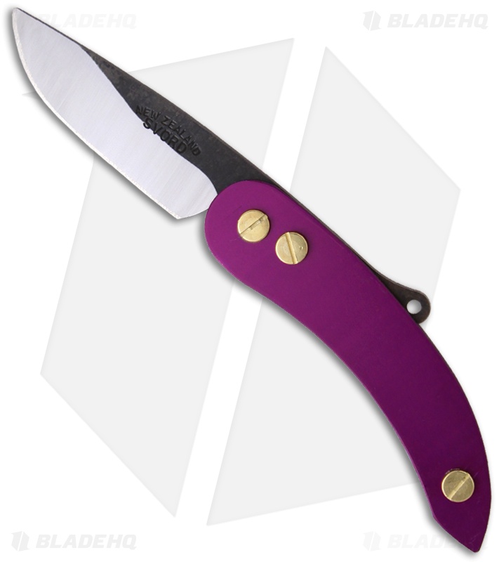 Svord Peasant Knife Friction Folder Slim Purple Aluminum (3.25" Satin)