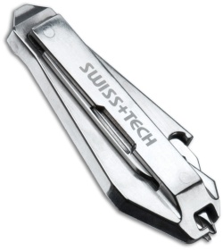 Swiss Tech Micro-Slim 9-in-1 Stainless Steel Keychain Multi-Tool Set