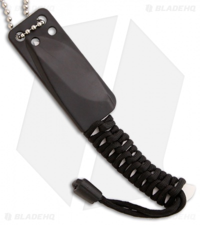 Talonz-1 Drop Point Neck Knife Ceramic Fixed Blade (2.5" White)
