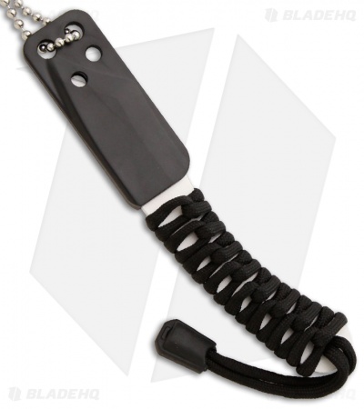 Talonz-2 Tanto Neck Knife Ceramic Fixed Blade (2" White)