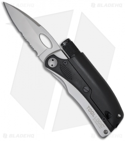 Tool Logic SL-Pro 1 Folding Knife & Magnetic LED Flashlight (3" Serr) SLP1-T