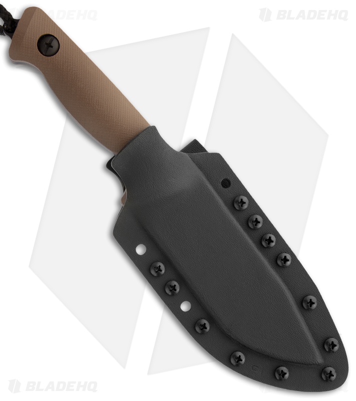 Treeman Knives Recon Hunter Fixed Blade Knife (4.375" Black Plain)