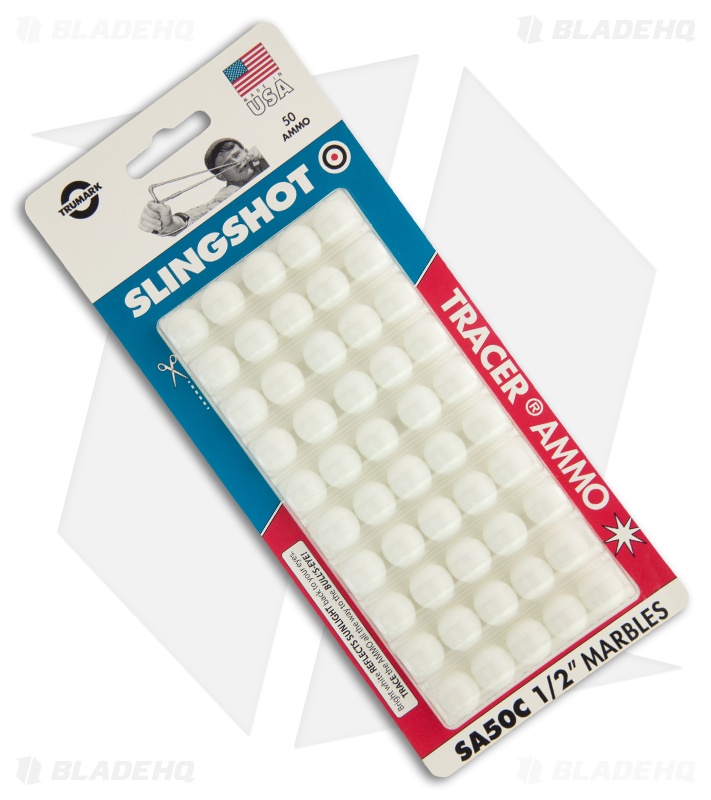Trumark 1/2" Slingshot Ammo Marbles (50 Qty) SA50C