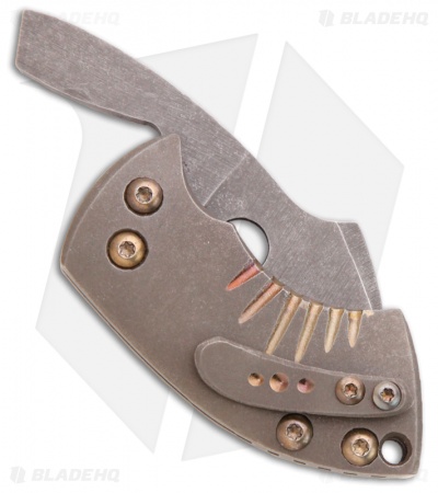 TuffKnives War Toad Friction Folder Knife Ti Toad (2" Plain)