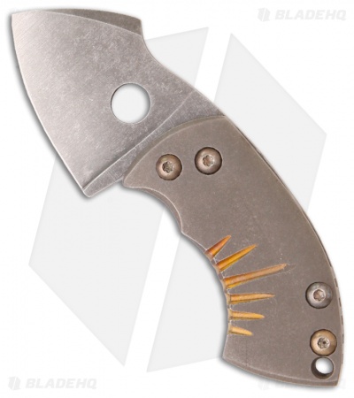 TuffKnives War Toad Friction Folder Knife Ti Toad (2" Plain)