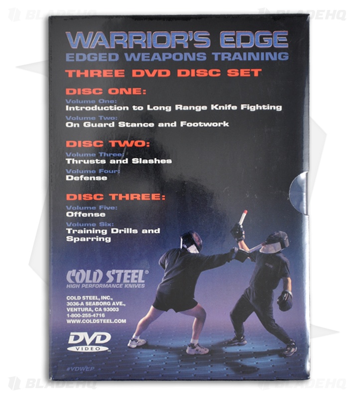 Cold Steel Warrior's Edge: Edged Weapons Training - 3 DVD Set (6 Volume)
