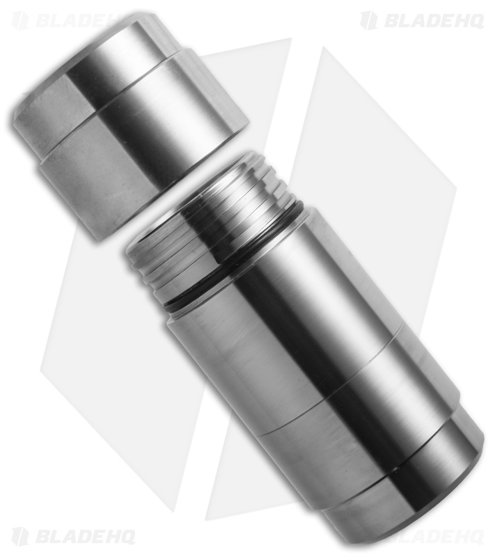 Titaner Titanium Double-Ended Capsule Waterproof Storage (Satin)