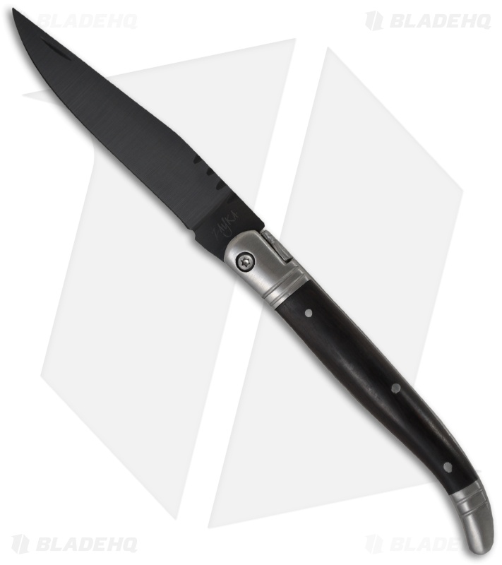 Zayka Laguiole Ceramic Slip Joint Knife (3.75" Black) B-90