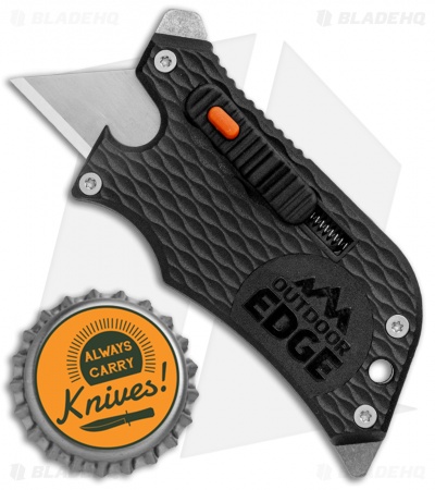 Outdoor Edge SlideWinder Razor Blade/Multi Tool w/ Blade HQ Engraving (Black) 