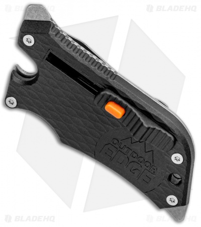 Outdoor Edge SlideWinder Razor Blade/Multi Tool w/ Blade HQ Engraving (Black) 