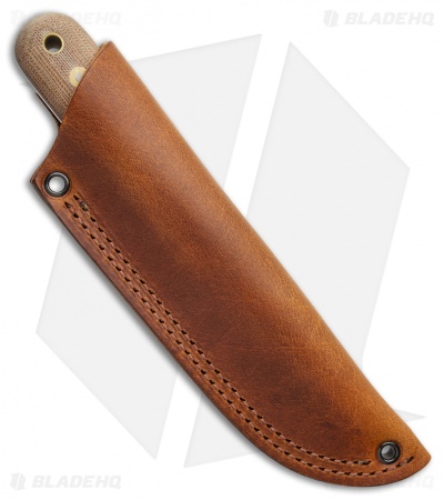 Battle Horse Knives Bushcrafter Fixed Blade Knife Natural Micarta (4" Satin)