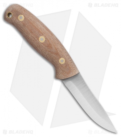 Battle Horse Knives Feather Stick Fixed Blade Knife Nat. Micarta (4" Satin) BHK
