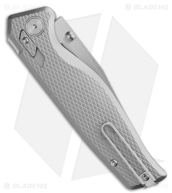 Mr. Mr. Designs The Titan Tanto Interlock Knife Bead Blasted Ti (3.9" Satin)