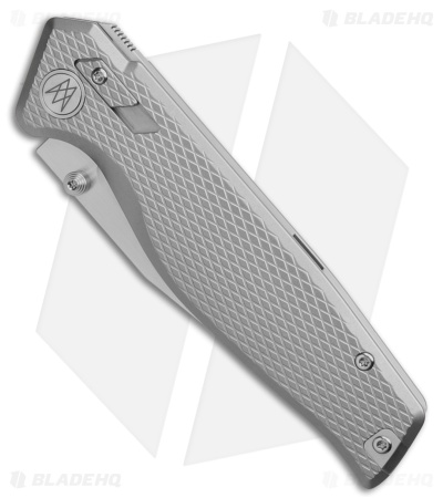 Mr. Mr. Designs The Titan Tanto Interlock Knife Bead Blasted Ti (3.9" Satin)
