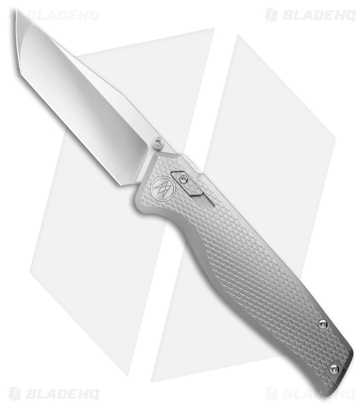 Mr. Mr. Designs The Titan Tanto Interlock Knife Bead Blasted Ti (3.9" Satin)