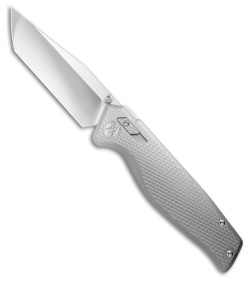 Mr. Mr. Designs The Titan Tanto Interlock Knife Bead Blasted Ti (3.9" Satin)