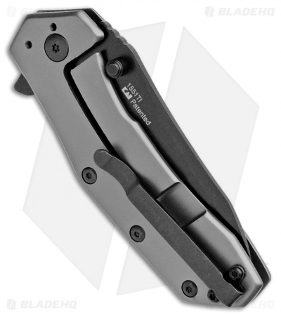 Kershaw Median Bead Blast A/O Frame Lock Knife Stainless Steel (3" Black)