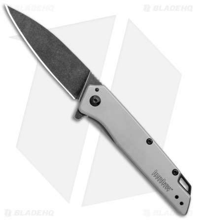 Kershaw Wilden Assisted Opening Knife Stainless Steel (3" Black Stonewash)