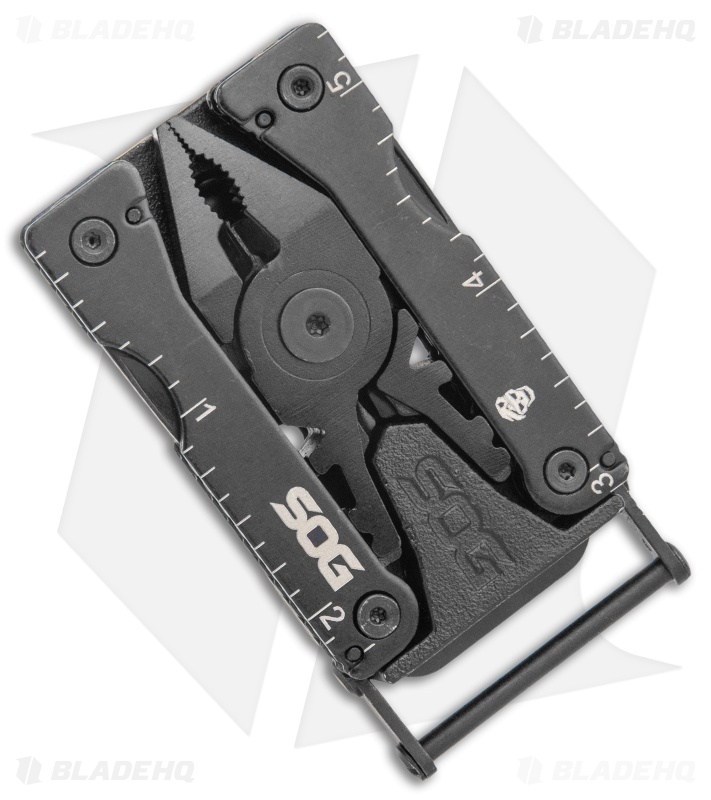 SOG Sync I Belt Buckle Multi-Tool Black SN1002-CP