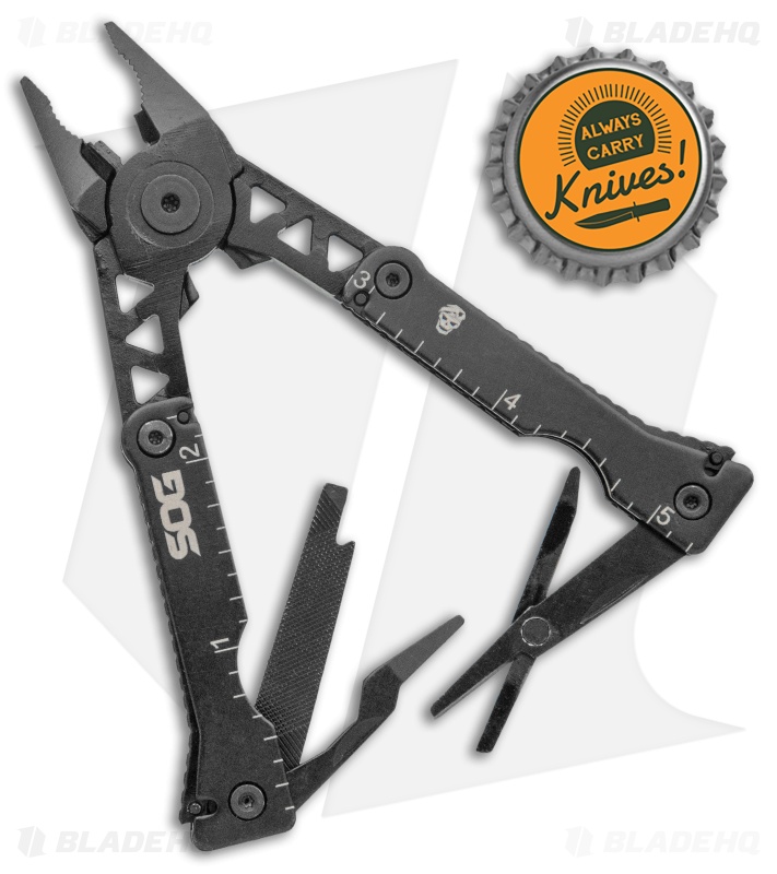 SOG Sync I Belt Buckle Multi-Tool Black SN1002-CP