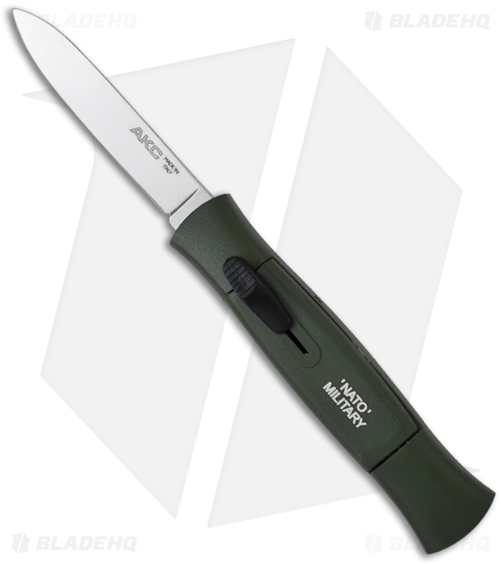 AKC Concord OTF Automatic Knife NATO Military Green (3.25" Satin Flat)