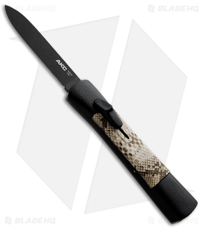 AKC Concord OTF Automatic Knife Sidewinder (3.25" Black Flat)
