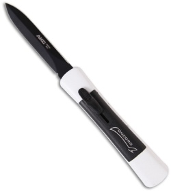 AKC Concord Dagger OTF Automatic Knife White/Black (3.25" Black)