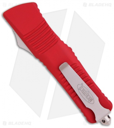 Microtech Red Combat Troodon OTF Bowie Knife (3.8" Bead Blast) 146-7RD