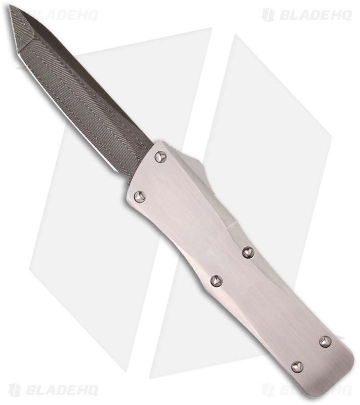 Marfione Custom Stainless Steel Combat Troodon OTF Tanto Knife (3.8" Damascus)