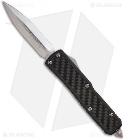 Microtech Daytona D/A OTF D/E Knife Carbon Fiber (3.25" Stonewash Plain) 126-10