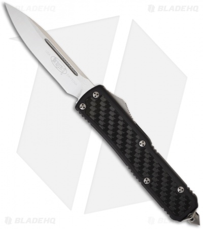 Microtech Daytona D/A OTF Knife w/ Carbon Fiber (3.25" Satin Plain) 146-4