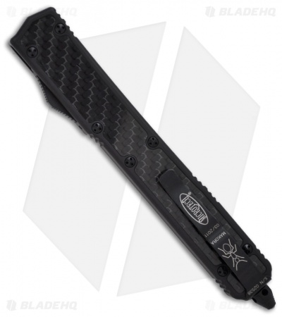 Microtech Makora II OTF Knife Tactical Automatic (4.45" Black Full Serr) 106-3T