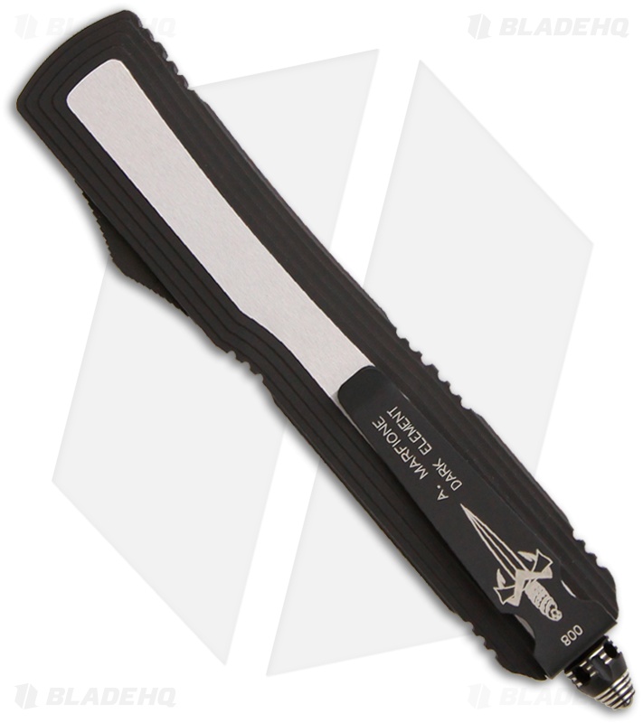 Microtech Marfione Custom Dark Element D/A OTF Tanto Knife (Hand Satin)