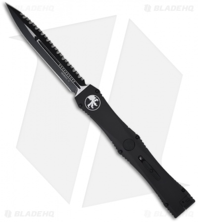 Microtech Nemesis IV Tactical OTF Automatic Knife (4.25" Black Full Serr)