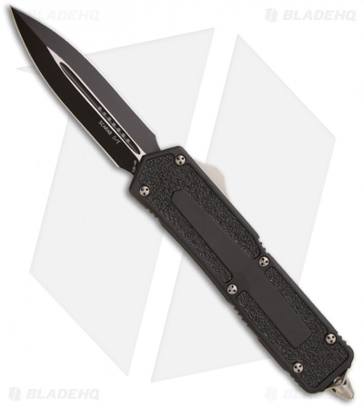 Microtech Scarab D/E OTF Automatic Knife (3.5" Black Plain) 175-1