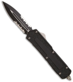 Microtech Scarab D/E OTF Automatic Knife (3.5" Black Serr) 175-2