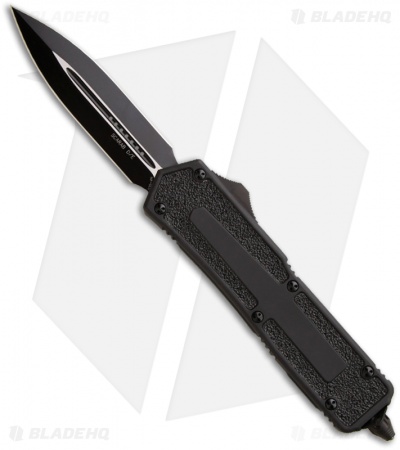 Microtech Tactical Scarab D/E OTF Automatic Knife (3.5" Black Plain) 175-1T