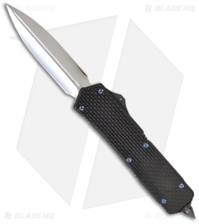 Microtech Marfione Custom Carbon Fiber Scarab D/A OTF Knife (Mirror Dagger) #11