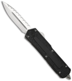 Microtech Scarab D/E OTF Automatic Knife (3.5" Satin Full Serr) 175-6