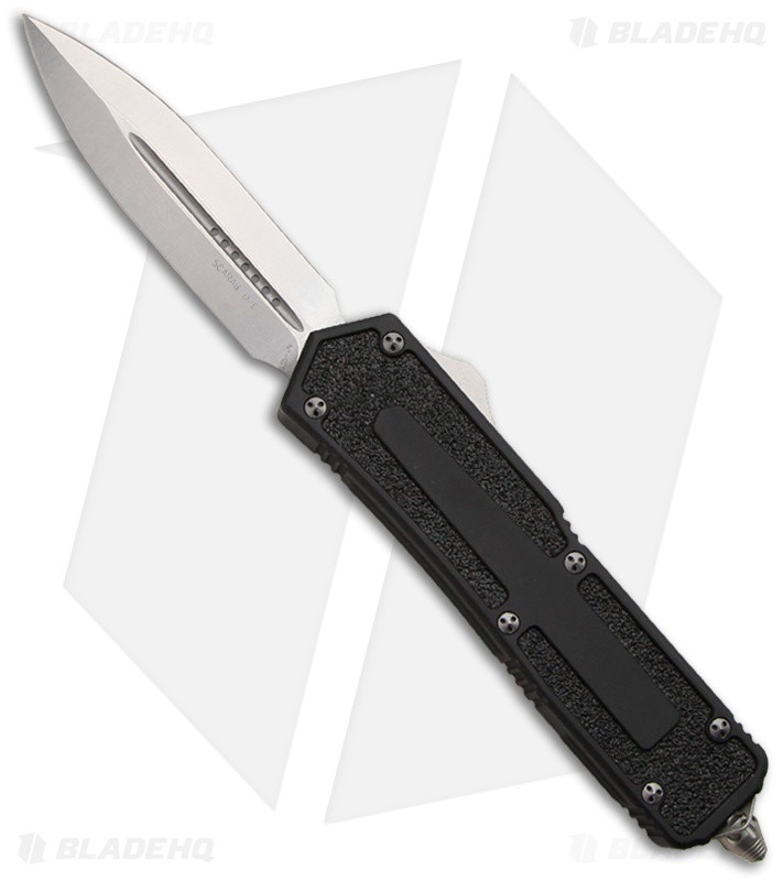 Microtech Scarab D/E OTF Automatic Knife (3.5" Stonewash Plain) 175-10